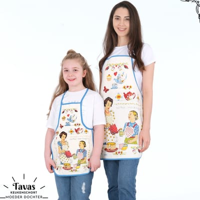 Moeder Dochter Kookschort Keukenschort voor Kinderen en Moeder Kinderschort Mother and Daughter