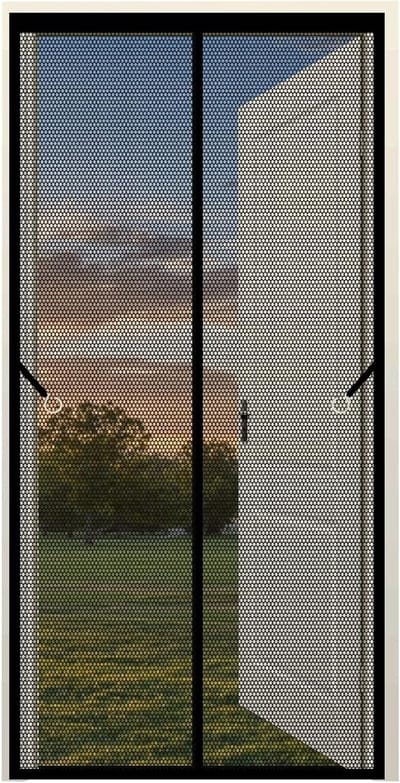 Magneet Horren - Vliegenraam Hor - Insecten Buiten Houden - Automatische Sluiting - 65 x 250 cm - Zwart