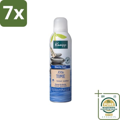 7 x Kneipp - Douche schuim - Me‑Time - Patchouli & Sandelhout - 200 ml - Grootverpakking - Douche Foam - Patchouli En Sandelhout - Me-time - Rustgevend Schuim - Huidverzorging