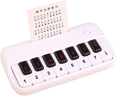 Draagbaar Klavier - Mini Keyboard - Muziek Leren - Compact Ontwerp - 20x12 cm - Wit