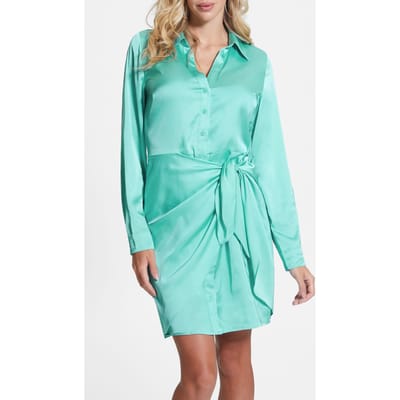 GUESS  Eco Es Ls Alya Dress New Pool Blue Größe: XS | Blusenkleider Outlet | Damen | Blau