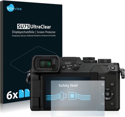 Savvies - Screenprotector voor Panasonic Lumix DMC-GX8 - Folie Beschermfolie transparant 6 Stuks