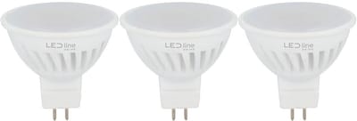 LED line PRIME LED Spot GU5.3 MR16 - 5W (vervangt 50W) - 600lm - Ø50mm - 12V - Energiezuinig - 3 stuks