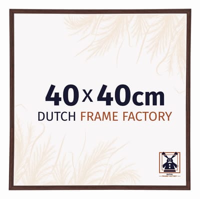 Fotolijst 40x40 cm - Kunststof - Bruin - Angers