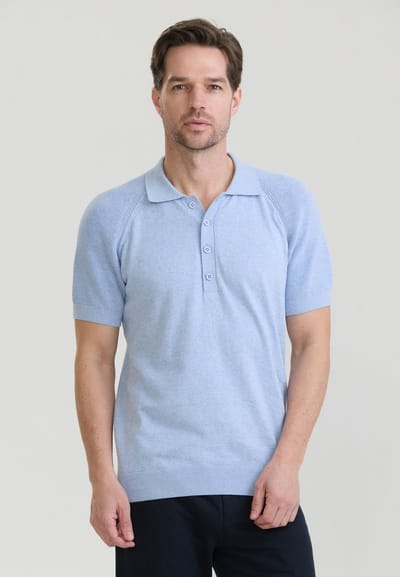 Felix Hardy Polo Shirt Korte Mouwen 100% Katoen Heren Blauw - 2Xl