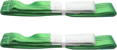 Hefriemen Set - Sjouteremmen Singelband - Ladingen Verplaatsen - Hoge Intensiteit Polyester - 2 stuks - Groen