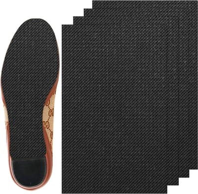 4 Stuks Antislip Schoenbescherming met Zelfklevende Zool voor Verbeterde Grip en Duurzaamheid (Zwart, 19cm)