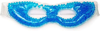 Oogmasker Slaap - Gezichtsmasker Gel - Ontspanning Gezicht - Warm en Koud - 28.5 cm - Blauw