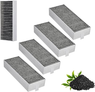 Actieve Koolstoffilters voor Neff Afzuigkappen - Set van 4 Filters voor Siemens, Bosch en Gaggenau - Verbetert Luchtkwaliteit en Vermindert Geurtjes