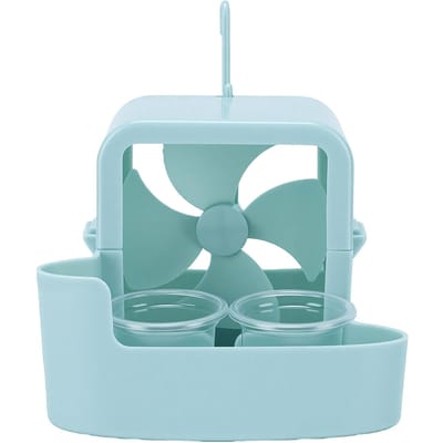 Hangende Ijs Koelbox voor Elektrische Ventilator Hangende IJsbox Op Ventilator voor Zomer Directe Koeling met 4 IJsbakjes Groen