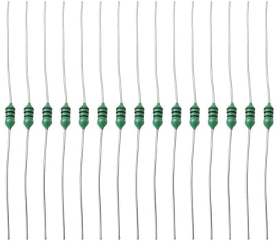 50 Stuks Kleur Ring Inductor AL0307 100uH 0.25W Axiale RF Spoel voor Auto Verlichting en Audio, 100V