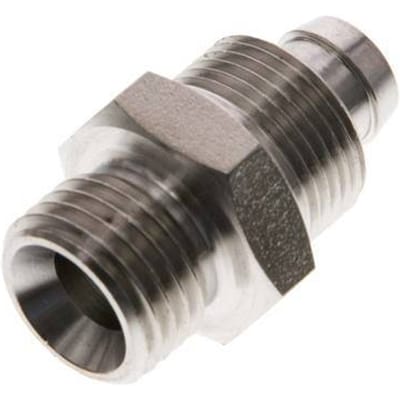 10x8 & G1/4'' RVS 1.4571 Rechte Opsteekkoppeling Buitendraad