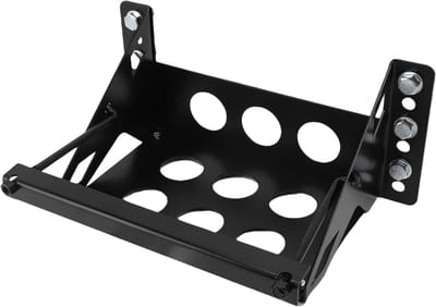 Batterij Beugel - Montagebak Houder - Voertuig Stabiliteit - Verstelbare Maat - Tot 27cm Lengte - Zwart