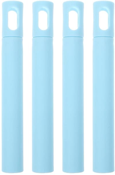 Bezemsteelgrepen - Vervangende Stelen - Schoonmaak Werk - Antislip Ophanggat - 4 Stuks - Blauw