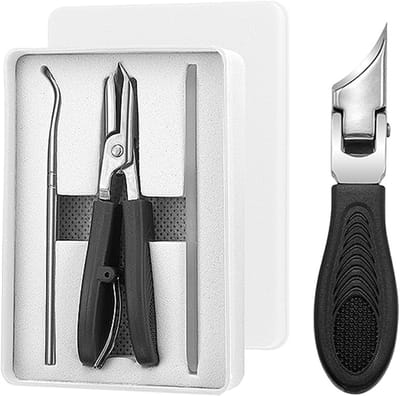 3-delige nagelknipperset voor manicure en pedicure, inclusief nagelvijl en schaartje, perfect voor verzorgde handen en voeten