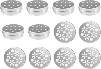 Hondengeurset - Snuffelblikjes - Geurtraining Hond - 12 Geperforeerde Containers - Aluminium - Zilver