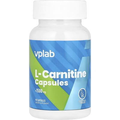 Vplab, l-carnitine, 1,500 mg, 90 capsules (500 mg per capsule)
