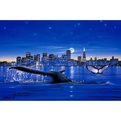 Diamant peinture point de croix ville nuit diamant broderie cristal diamant photos décoration de la maison 20X30CM blue