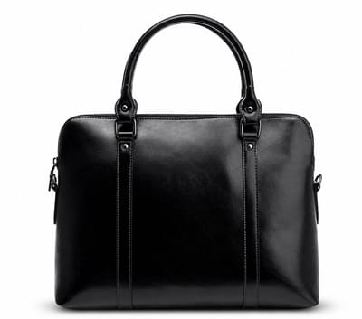Premium Leren Handtas Dames Shopper Tas Leder Zwart - Urban U®