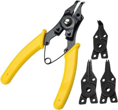 Borgveertang set - Ringtang tangen - Auto reparatie - Interne externe functie - 145 x 112 cm - Geel