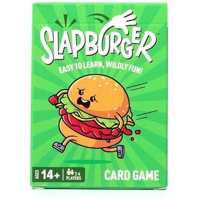 Snel Speelkaarten Spel - SLAP BURGER  2-6 Spelers Bordspel Familie & Vrienden Spellen Leuk Kaartspel voor feest Kampeer Spelletjesavond green
