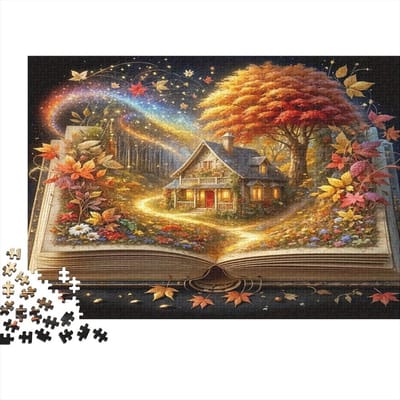 Sprookjesboek Puzzel - Volwassen Puzzel - Ontspanning Thuis - Dikke Karton Stukjes - 1000 Stukjes - Stijl 4