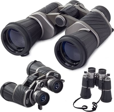 10X50 Verrekijker 122m / 1000m - Voor Professioneel Gebruik - Zwart