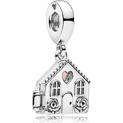Nieuwe 925 Sterling Zilver Goud Hangende Bedel met Hangslot & Sleutel Past op Originele Zilveren Armband Kralen voor Vrouwen Fijne Sieraden Cadeau white