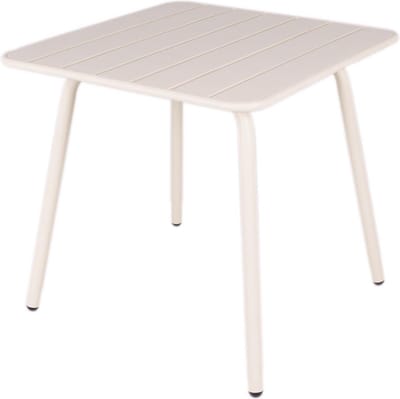 MaximaVida metalen vierkante tuintafel Max 80 x 80 cm ivoor