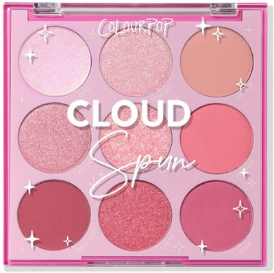 ColourPop Cloud Spun Oogschaduw Palette – Roze Oogmake-up Palette met Matte, Metallic, Glitter & Matte Sparkle Kleuren – Langhoudende Hoog Gepigmenteerde Formule