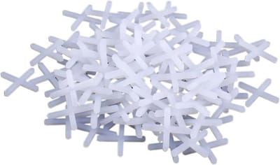 Tegel Levelling Systeem - Tegeldistributie Kruisjes - Nauwkeurig Tegels Plaatsen - Herbruikbaar PP Materiaal - 1-3 mm - Wit