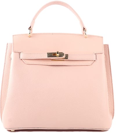 Giuliano Lederen handtas Elowyn - Made in Italy - Roze