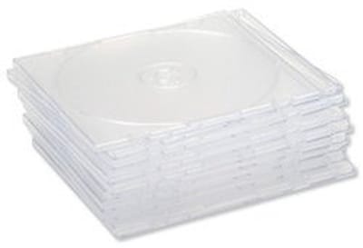 Dailygoods- Slimline Hüllen - CD Hoesjes - Jewel Case - Transparant - Opbergmap - Pack 100 - Slank Ontwerp