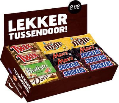 Snoep verzameldoos mars snickers twix mm balisto