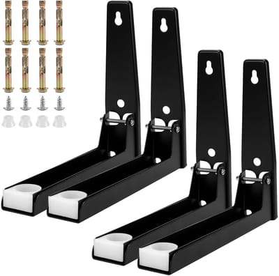 NTH products- Magnetronhouder Verstelbaar - Wandhouder - Koudgewalst Staal - Zwart - Ruimtebesparend - Krasbestendig