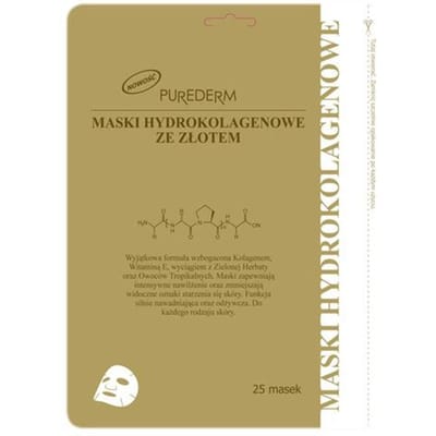 Purederm Hydrocolloïd Gezichtsmasker Set met Goud 25 Stuks