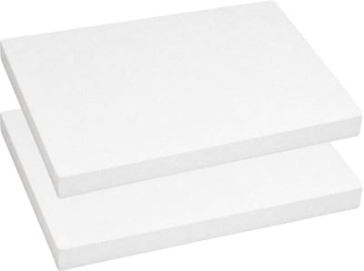 Piepschuim vormen - rechthoek - 2x - 40 x 50 x 4 cm - styropor hobby / DIY vorm - basis knutselfiguren