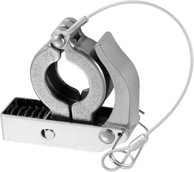 Aluminium Spanklem - Vacuümflens Connector - Vacuüm Aansluiten - Snel Ontgrendelingsmechanisme - KF50/NW50 - Zilverkleurig