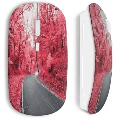 Souris sans fil - Road - Rouge - Clé USB WiFi incluse - Compatible Mac et PC