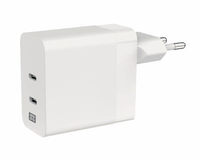 XtremeMac 65W Dual USB-C Charger | Eco-Friendly PD for MacBook & iPhone