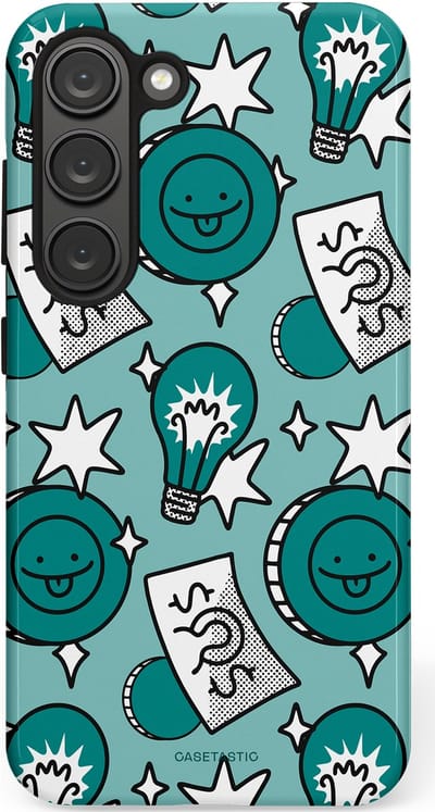 Casetastic Hoesje Geschikt voor Samsung S23 - Stijlvolle Beschermende Duo-layer Case - Muntmeester