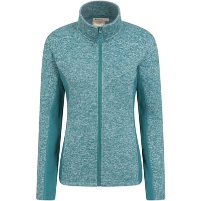 Mountain Warehouse Dames/dames Idris fleecejack met panelen (Donker groenblauw)