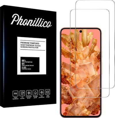 Screenprotector voor Google Pixel 8 - 2 stuks Beschermglas van glas Transparante glazen schermbeschermfolie