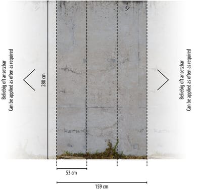 BETONLOOK FOTOBEHANG | Industrieel - Grijs Beige Groen - Livingwalls The Wall II