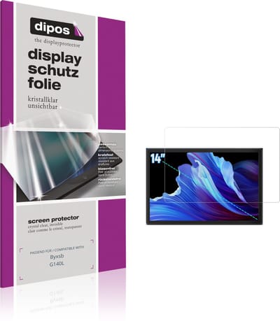 dipos – 2x Beschermfolie geschikt voor Byxsb G140L | Krasbestendige & heldere Screenprotector Ultra-Thin