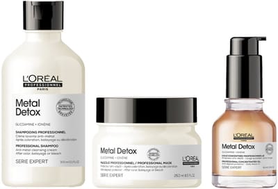 L'Oréal Professionnel Serie Expert Metal Detox Shampoo 300ml + Mask 250ml + Oil 50ml