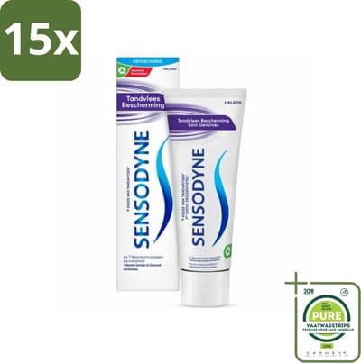 15 x Sensodyne Tandpasta Gum Protection 75 ml - Grootverpakking - Gevoelige Tanden - Tandvleesbescherming - Tandpasta - Gevoeligheid - Tandpasta Voor Gevoelige Tanden