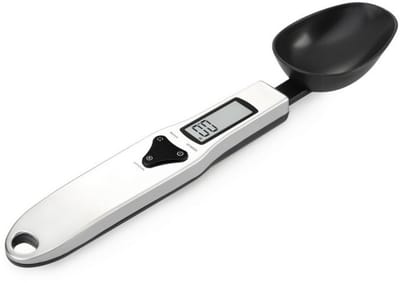 GELLDG Keukenweegschaal - Lepelweegschaal - 500g/0,1g Hoge Precisie - Geschikt voor Meel, Suiker en Bakbenodigdheden - RVS Weegschaal met Tara Functie - 23,4x5x2,5cm
