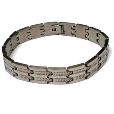 Aramat Jewels | Armbanden | Tijdloze Stalen Schakel Armband | | | |11mm | Staal | Volwassenen | Verkleurd niet
