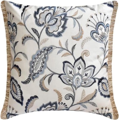 Decoratieve Kussenhoezen - Set van 2 - Woonkamer Decoratie - 100% Handgemaakt - 45x45 cm - Blauw